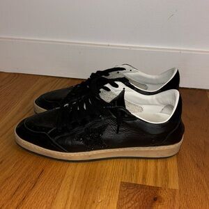 EUC Golden Goose BallStar Sneakers /Black with Black sparkle Star, 41/